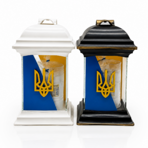 Капличка склянна KWADRAT  LKS  270 Тризуб (Запаска 2 шт в комплекті )