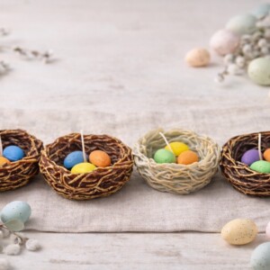 Свічка декоративна Гніздо з крашанками