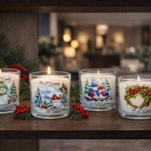 Свічка в склі ароматна Новорічна