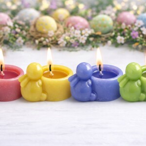 Свічка в парафіновому кашпо 85х55 мм