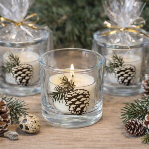 Новорічний підсвічник під чайну таблетку