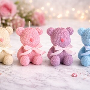 Свічка декоративна Ведмедик 90 мм