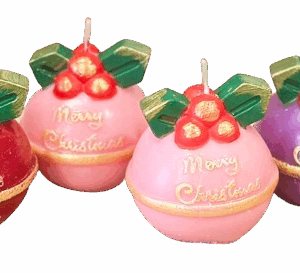 Свічка декоративна Шар Merry Christmas