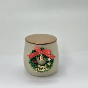 Свічка ароматна в склі Різдвяний  віночок