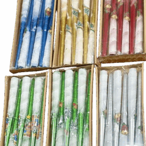 Свічка столова 20/300  Новорічна (120 шт/ящ)