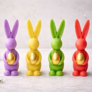 Свічка декоративна Зайчик з писанкою