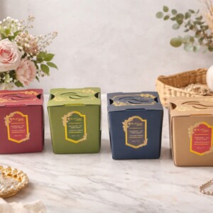 Свічка ароматна в склі параф. квадрат 80х80 мм