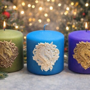 Свічка циліндр Символ року 2026 р.