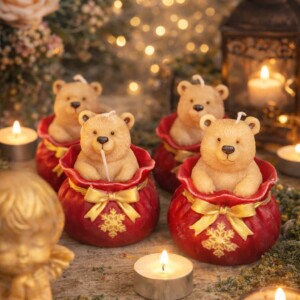 Свічка декоративна Ведимедик в мішку