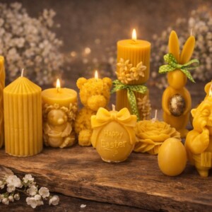 Свічки із очищеного бджолиного воску