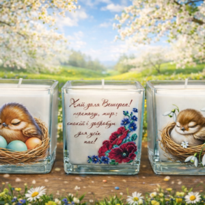 Свічка в склі ароматна 100х100мм