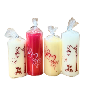 Свічка циліндр декоративна Валентина