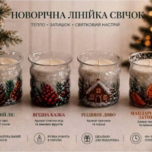 Свічка всклі ароматна Фігурний стакан