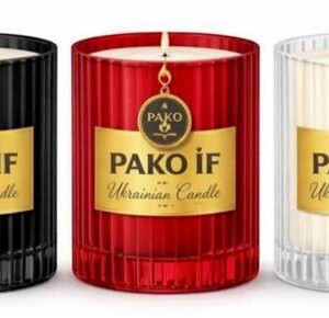 Свічка в склі ароматна Рельєф